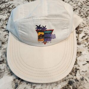 White Cap with Tropical Logo